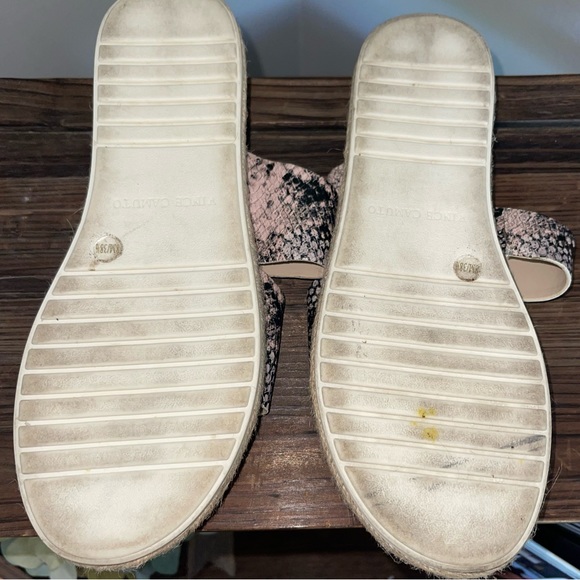 Vince Camuto Rynnah Snakeskin Leather Espadrille Sandals Womens sz 8 - Picture 5 of 5